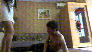 暴踹老贱狗，重度耳光