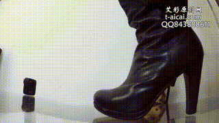 【婧児小主】墙脸系列2 皮靴白袜肉丝高跟轮番践踏玩你受得了么？奴视角YC-220225-3