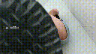 【00后】天使女主运动装坐身+棉袜踩全身！