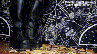 暗黑哥特美女第二弹厚底靴汉堡地毯YC-240906-7封面图