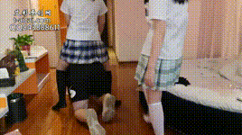 jk学生妹双人骑马，全体重踩踏 YC-220424封面图